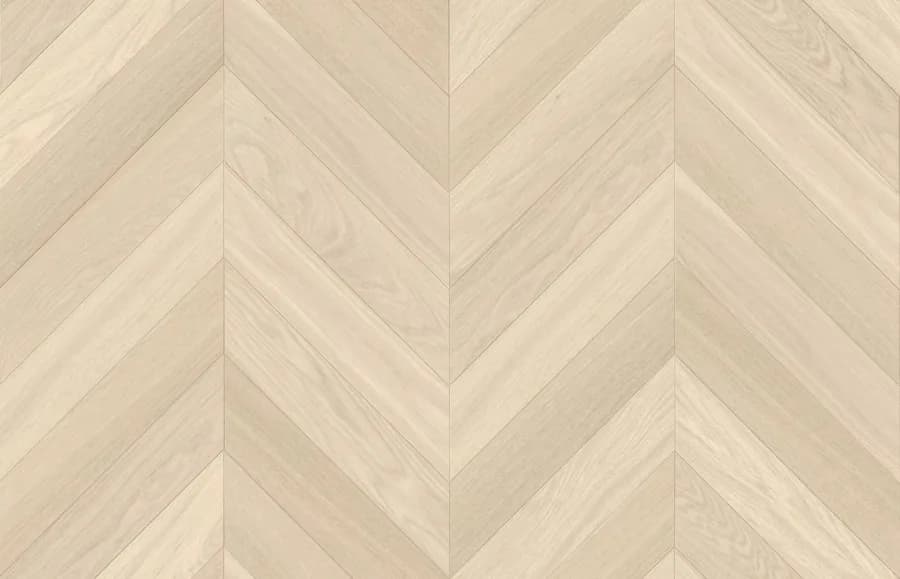 Antique White European Oak Chevron flooring swatch