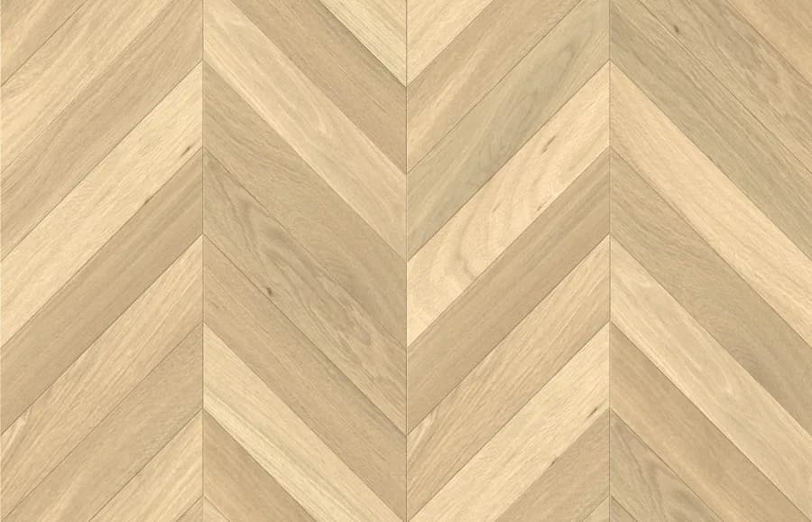Mellow Beige European Oak Chevron flooring swatch