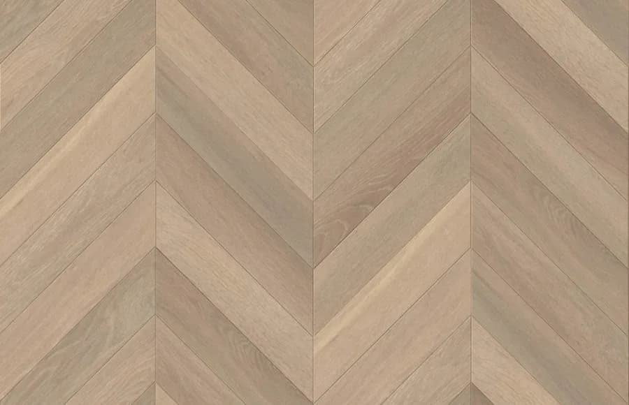 Terrace Grey European Oak Chevron flooring swatch