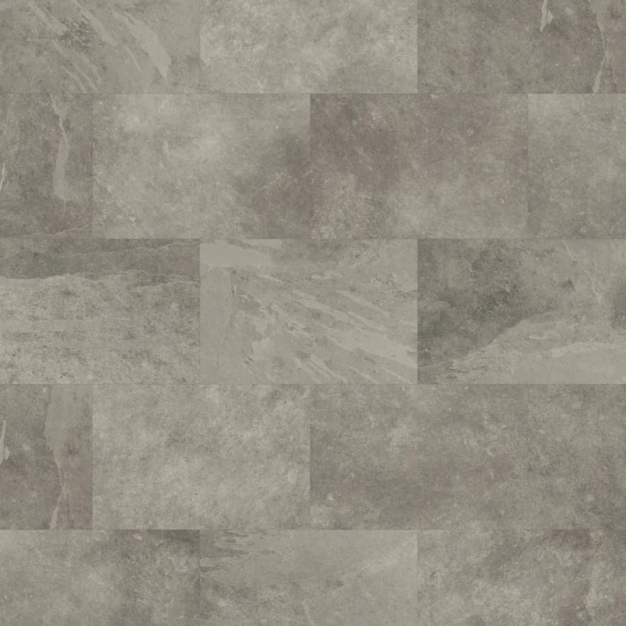 Grey Riven Slate Knight Tile Gluedown flooring swatch
