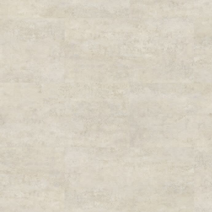 Camaro luxury vinyl — White Metalstone tile swatch