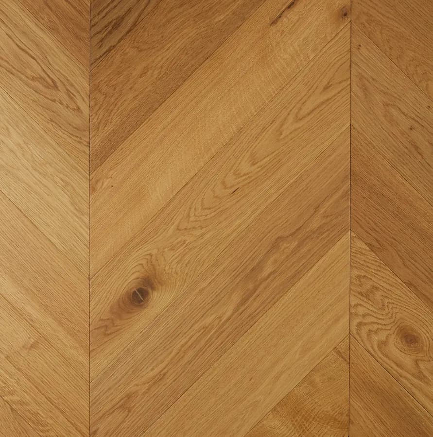 Chevron Cognac De Marque Oak flooring swatch