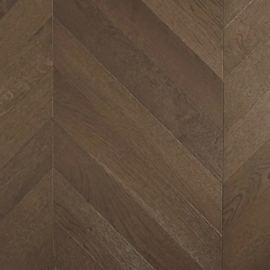Chevron Dark Brown De Marque Oak flooring swatch