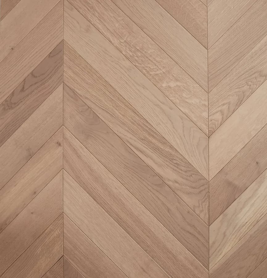 Chevron Sauvignon De Marque Oak flooring swatch