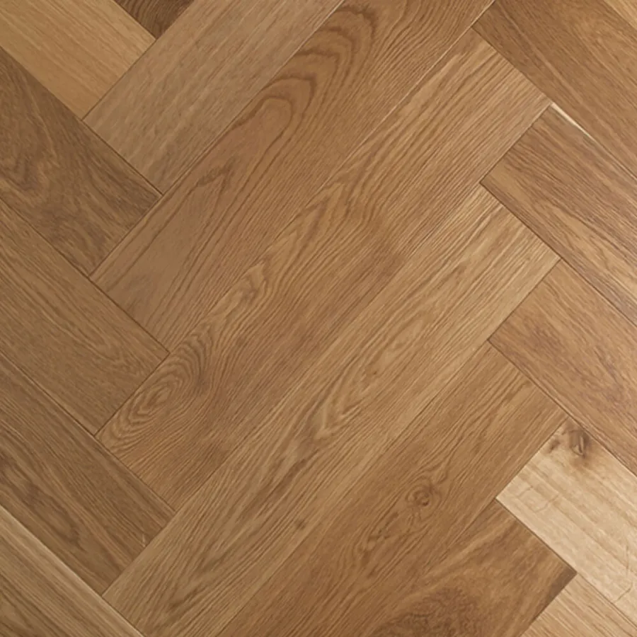 Herringbone Cognac De Marque Oak flooring swatch