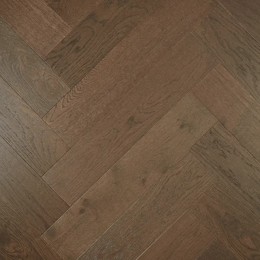 Herringbone Dark Brown De Marque Oak flooring swatch