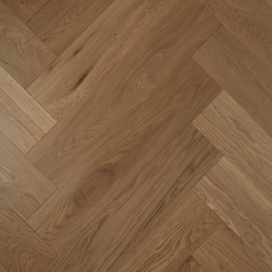 Herringbone Latte De Marque Oak flooring swatch