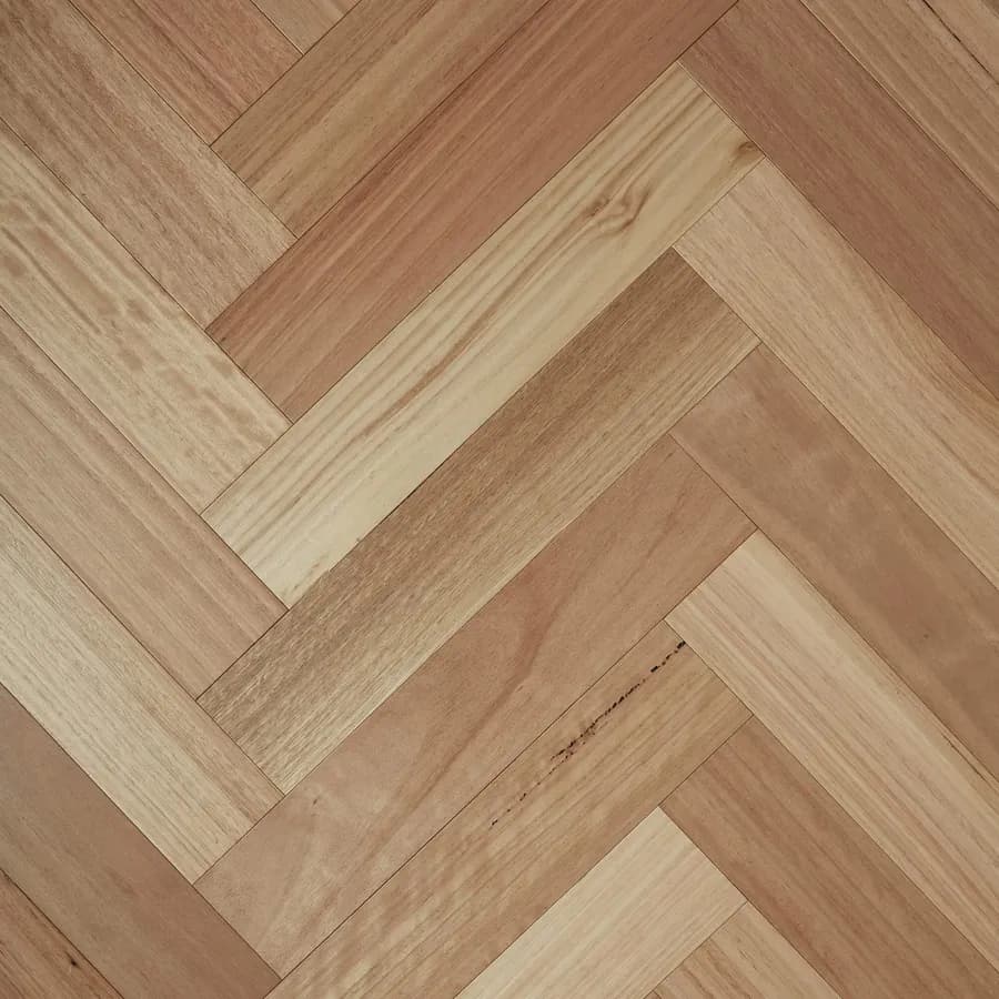 Herringbone Blackbutt Fiddleback flooring swatch
