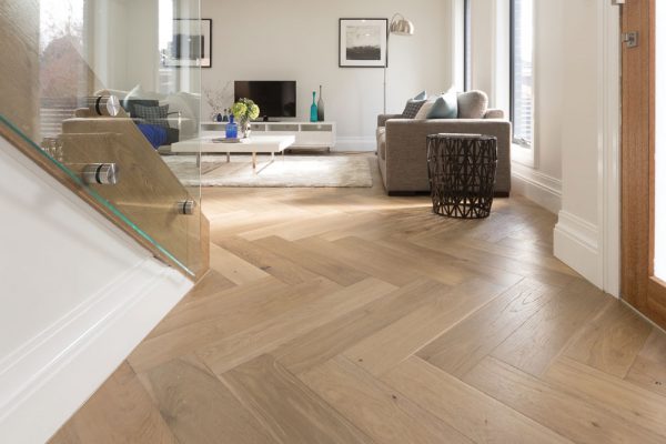 Mink Grey Herringbone